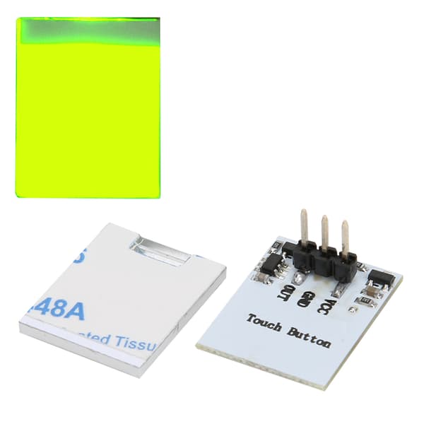 Kapacitiv Touch Switch Knapp Anti-Interferens LED Sensor Modul 2.7V till 6V Gul