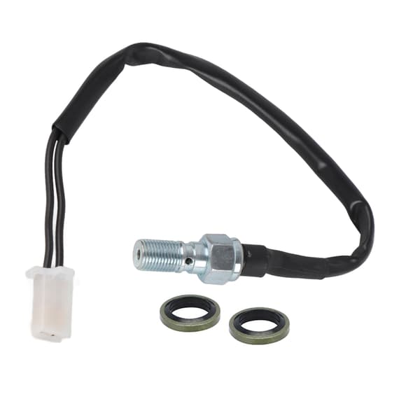 M10x1.0 Universal Motorcykel Oljeslang Hydraulisk Pump Förstärkt Bakre Bromsljusbrytare (#01)