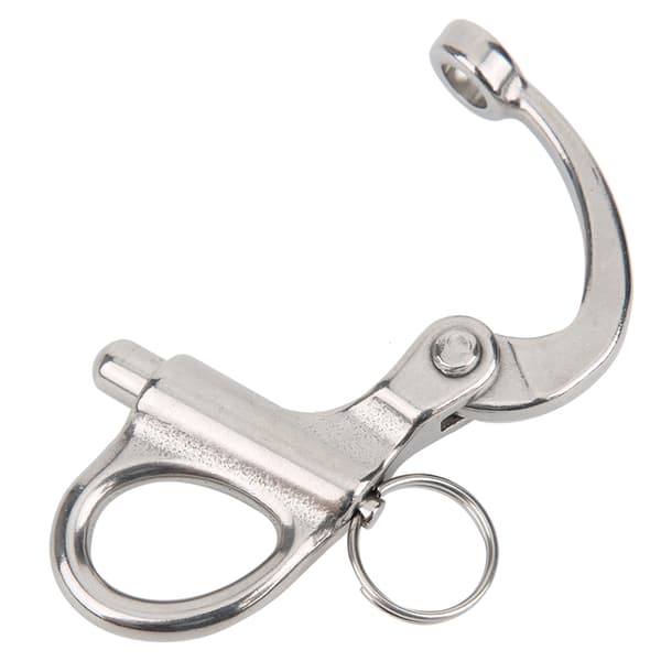 Bjergbestigning Klatring Lænke 316 Rustfrit Stål Fast Hurtigudløser Snap Hook 70MM
