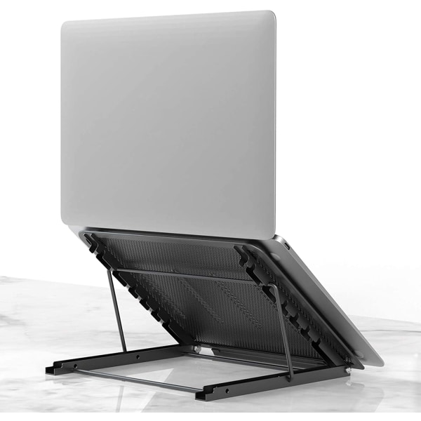 Laptop Tablet Stand, Foldable Portable Ventilated Desktop Computer Stand, Lightweight and Universal Adjustable Ergonomic