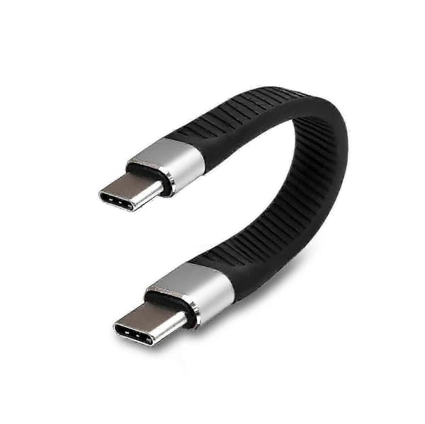 Kort USB-C til USB-C kabel 100W 10Gbps (13,4 cm)