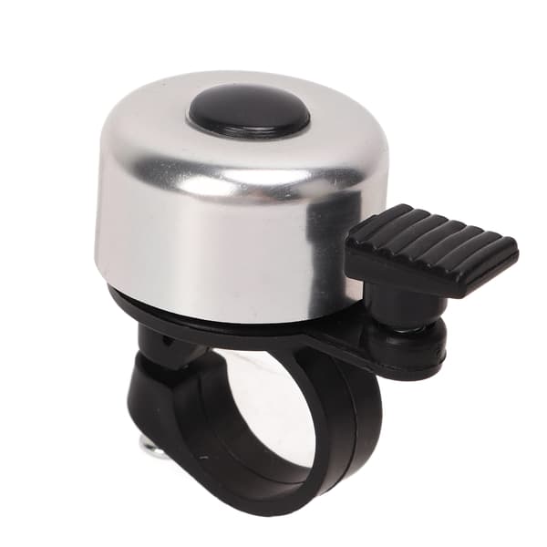 Cykel Säkerhetsklocka Silver Metall Mini Horn Styre Alarm