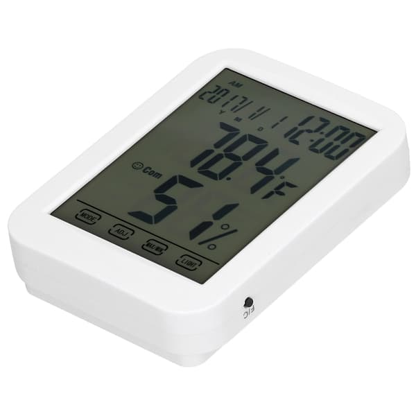 Digitalt Termometer Hygrometer LCD Touch Screen Temperatur Fugtighedstester til Hjemmekontor