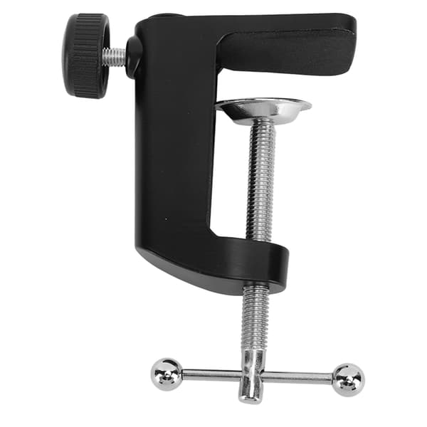 Aluminium C Klemme Skrivebordsmontering 2,4 tommer 61 mm Sort Bordlampeholder