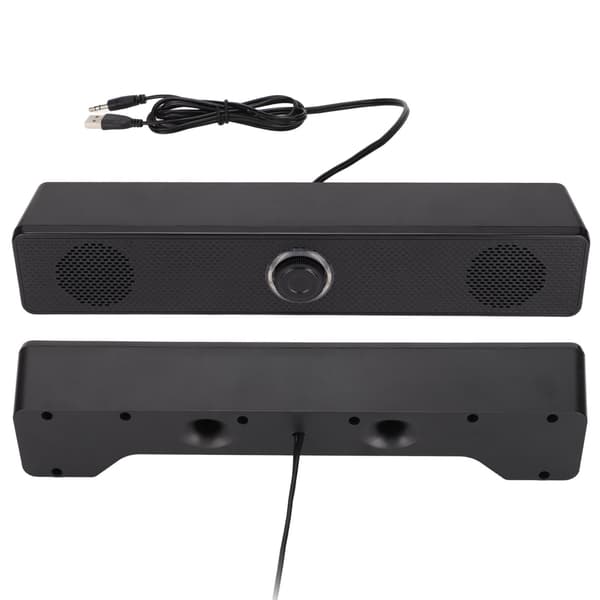 E 350TS USB-driven 3,5 mm ingång Dator Soundbar med volymkontroll för stationär PC Laptop Tablet