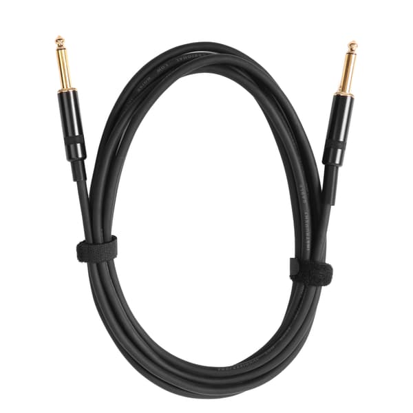 Elgitarr Tyst Kabel Brusreducering Ljud Dämpningskabel Bas Högtalaranslutningskabel 3 Meter Dubbel Rak Plugg