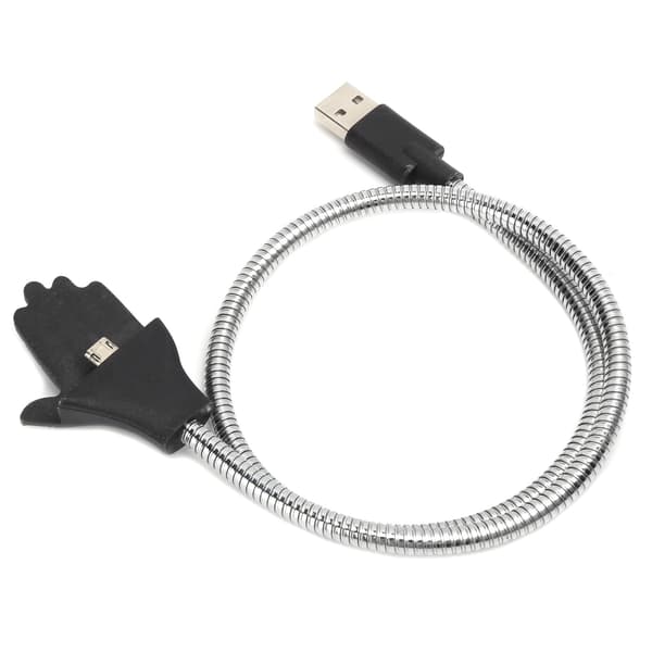 Joustava matkapuhelimen latausteline USB-datakaapelin pidike