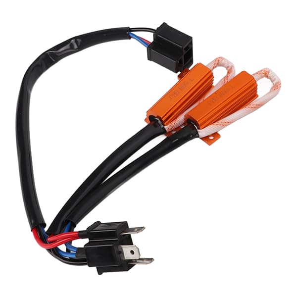 2 stk. H4 50W 8 Ohm LED Lastmotstand Feilfrie Lys Dekoding Feilsøking