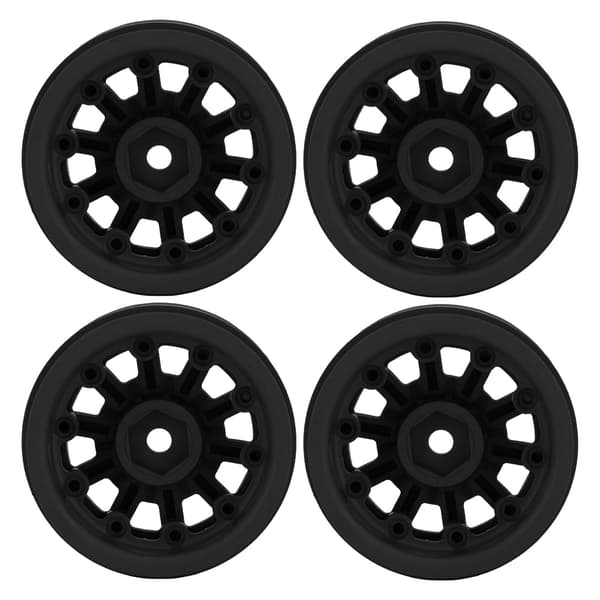 19 Tommer RC Beadlock Hjul til Axial SCX10 Traxxas 1 10 Crawler Biler Sort