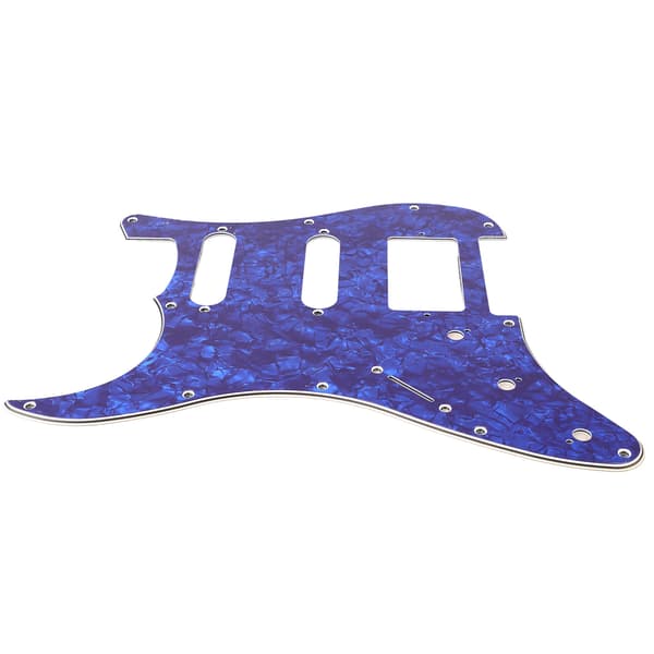 Elgitarr Plektrumskydd PVC Plastskydd Repskydd Frontplatta Panelöverdrag Instrumenttillbehör Blå Pärlfärg GSSH63