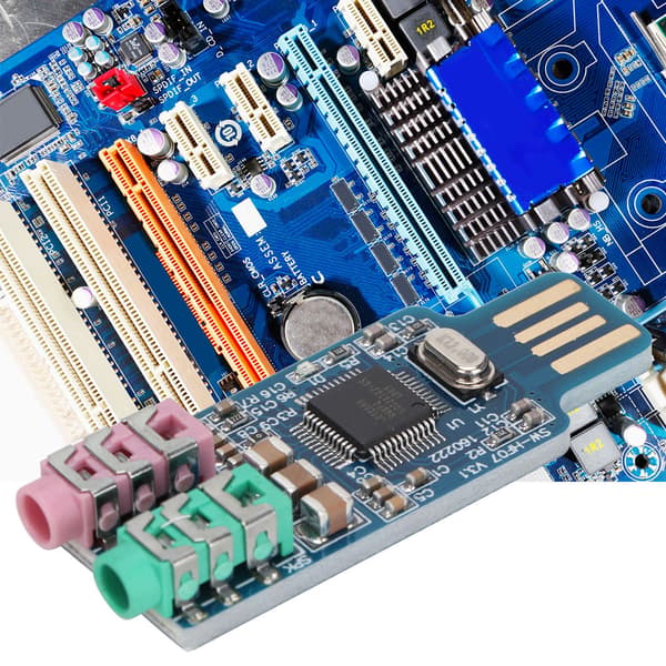 Driverfri USB-lydkort CM108 ekstern lydadapter til computer bærbar