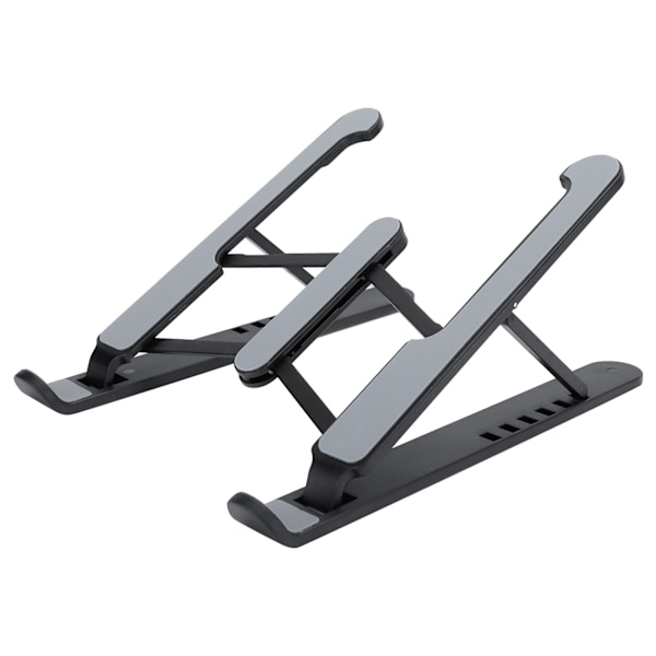Multi Position Foldbart Notebook Stativ 11.17 Tommer Laptop Kølestøtte Base Løfteforhøjer Sort