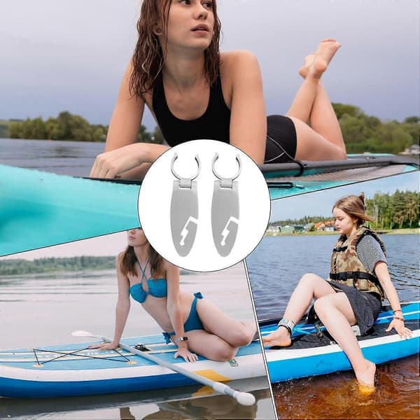 Padlebrettklips utvidbare – solide, elegante, lette, førsteklasses, slanke, elegante, holdbare, ergonomiske, stilige, kompakte, moderne finneklips enkle | Multi White