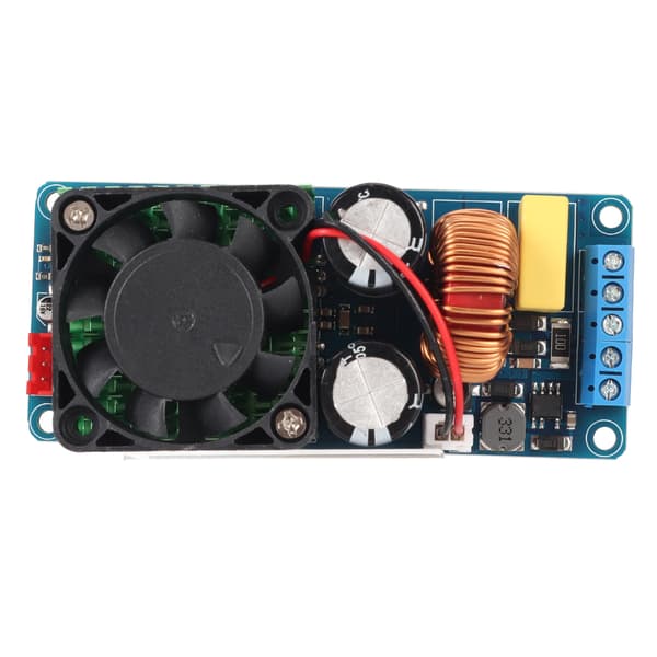 IRS2092S 500W Mono Hifi Effektforstærkerkort med Køleventilator til DIY Lydsystem