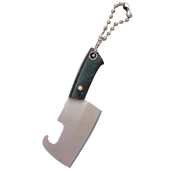 1 sæt Mini nøglering Cleaver Mini Køkken Bærbar Box Cutter Flaskeåbner