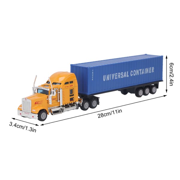 Leketrailer for containerbil, legeringsskall, modell for barn