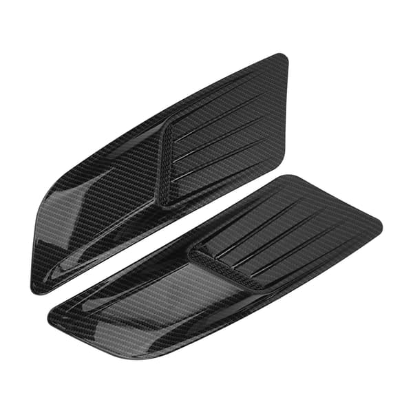 Par universelle fronthette luftventil støping panserdeksel trim karbonfiber stil passer for Ford Mustang 2015-2017
