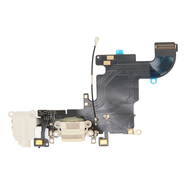 iPhone 6S Ladeport Dock Connector Flex Kabel Profesjonell Ladedock Hvit
