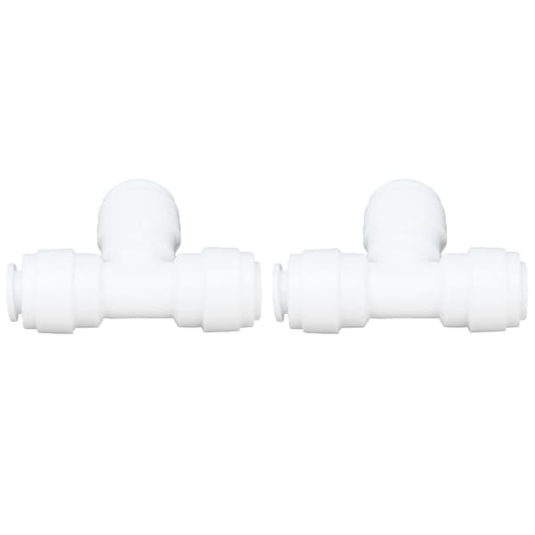 2 STK T-stykke lynkobling vandrørsfitting 100PSI Push-in fitting Push-in samling til have