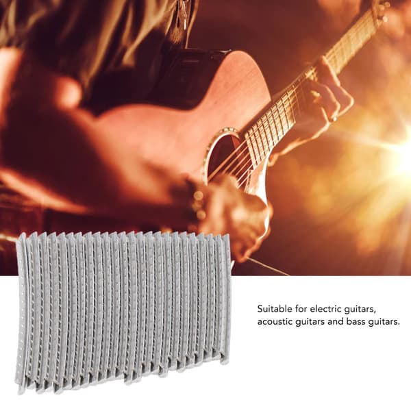 Guitar Fretwire sæt i rustfrit stål - 24 bånd, 2,7 mm - Instrumenttilbehør