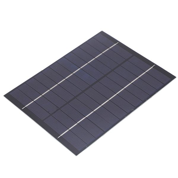 5.2W 12V Mini Solpanel Polykrystallinsk Silicium DIY Modul System 5521 DC Output