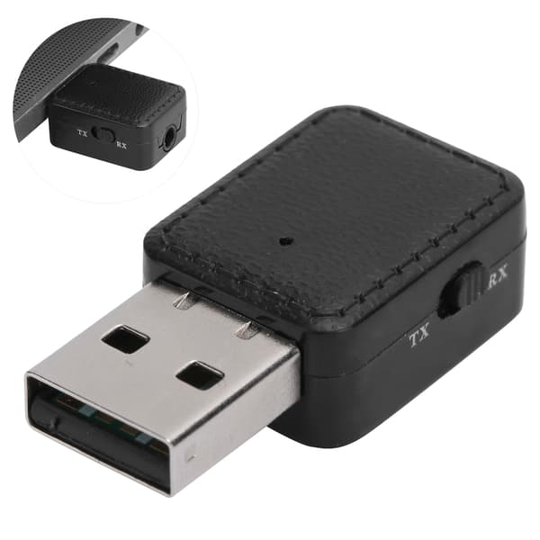 Bluetooth 5.0 Audio Receiver Transmitter 2 i 1 USB Højttaler Musik Adapter Plug and Play