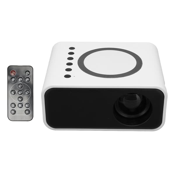 Mini Portabel Full HD 1080P LED Projektor Hemmabio för IOS Android Laptop Vit EU-kontakt