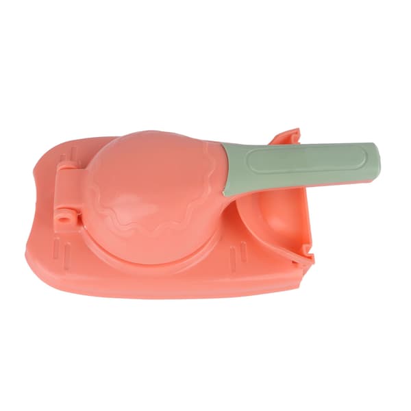 2-i-1 Dumpling Maker Press Sikker Plast Effektiv Manuell Form Hud Rosa