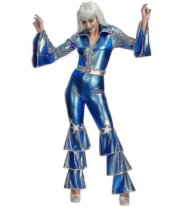 Dame Disco 70'er 60'er Retro Hippie Damekostume M