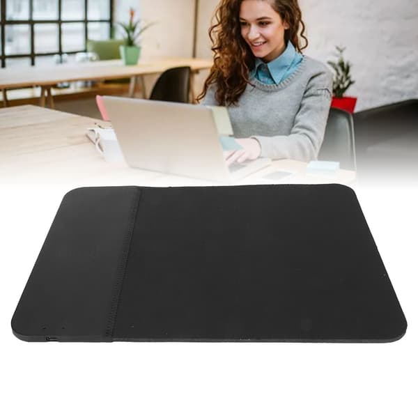 15W Multifunksjonell Lade Musematte - Liten Gummimatte med Telefonlader