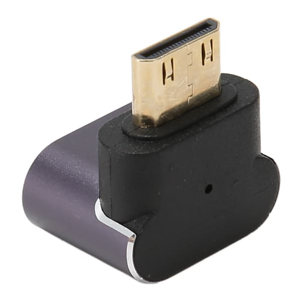 Mini HD Multimedia Interface-adapter hann til hunn 8K 48 Gbps aluminiumslegering med LED-lys for kontor