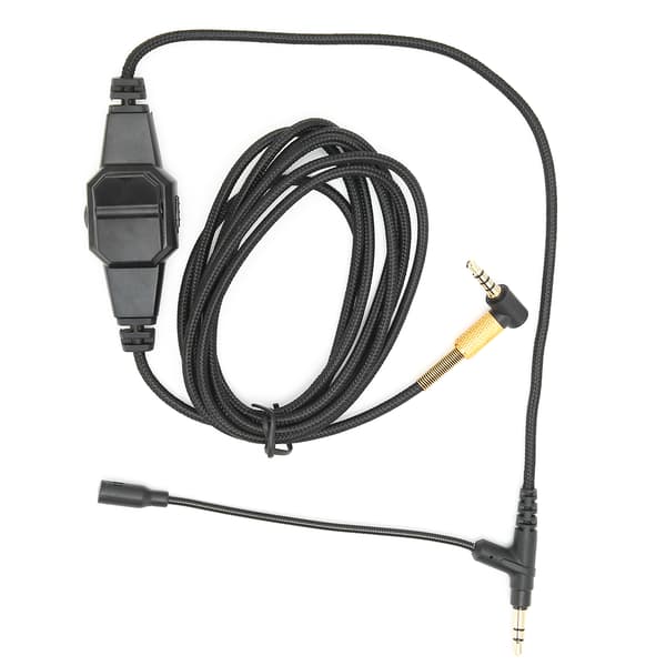 VMODA MSR7 H6 Boom Mic-kabel 3,5 mm Headset Ljudkabel med Mikrofon och Volymkontroll
