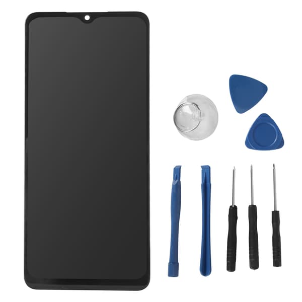 Samsung Galaxy A04s SM A047F 6,5 tommer LCD Touch Screen Digitizer Udskiftning Sort Fuld Samling