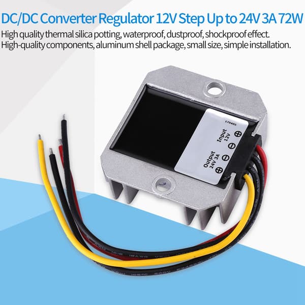 DC 12V til 24V 3A 72W Step Up Boost Converter Strømforsyningsmodul