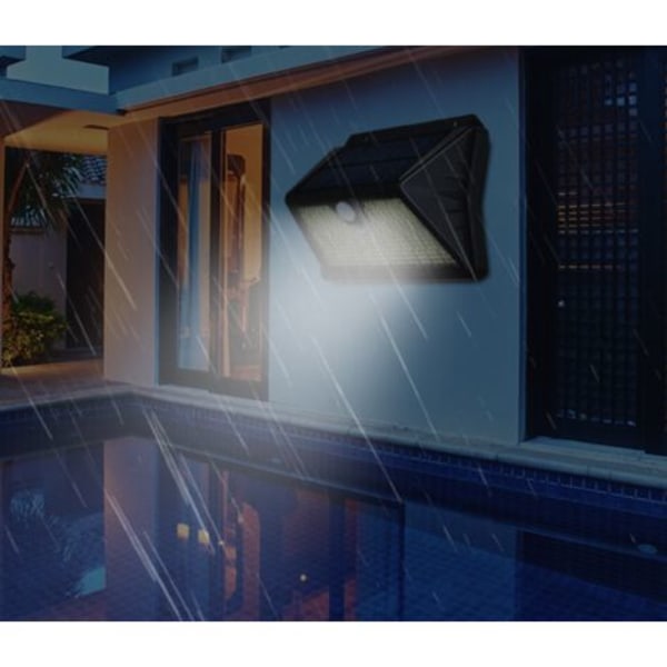 Ulkokäyttöinen aurinkovalo 283 LED aurinkoenergialla toimiva ulkokohdevalo langaton turvallisuus vedenpitävä aurinkovalo puutarhaan 4kpl