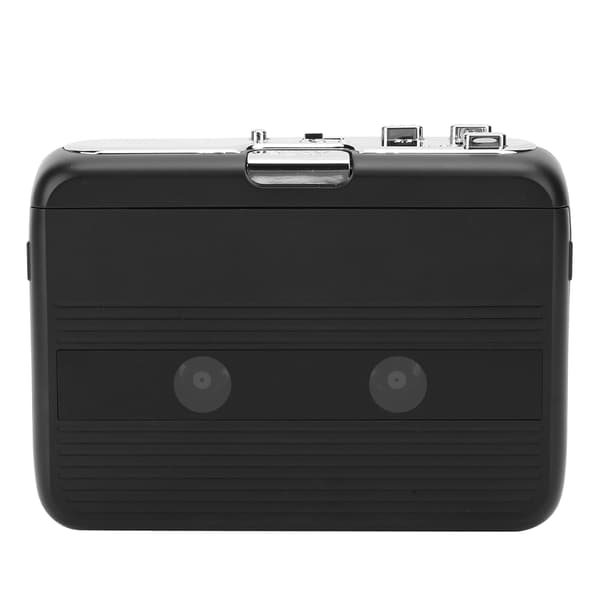 Bærbar Bluetooth Kassettspiller FM Radio Auto Reverse Funksjon Noir