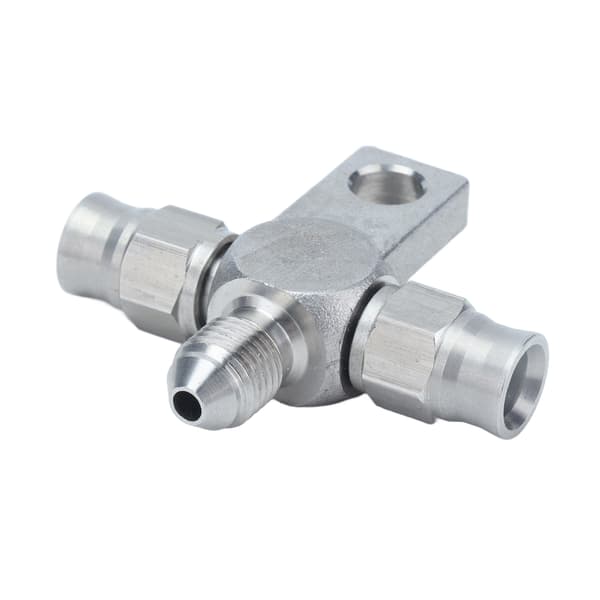 AN3 T-stykke Bremsslange AN3 til Linjeende Fittings Rustfritt Stål Bildeler