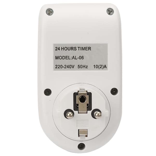 Digitalt Display EU-plugg Programmerbar Presis Energibesparende Stikkontakt Timer 220V