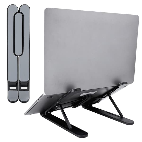 Multi Position Vikbart Notebookställ 11.17 Tum Laptop Kylstöd Bas Lyft Svart