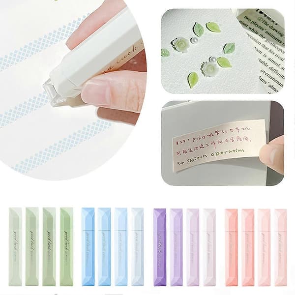 Dobbeltklæbende Tape Pen - Priklim Tape til Scrapbooking, Nem Anvendelse & Præcis Klæbemiddel Blue