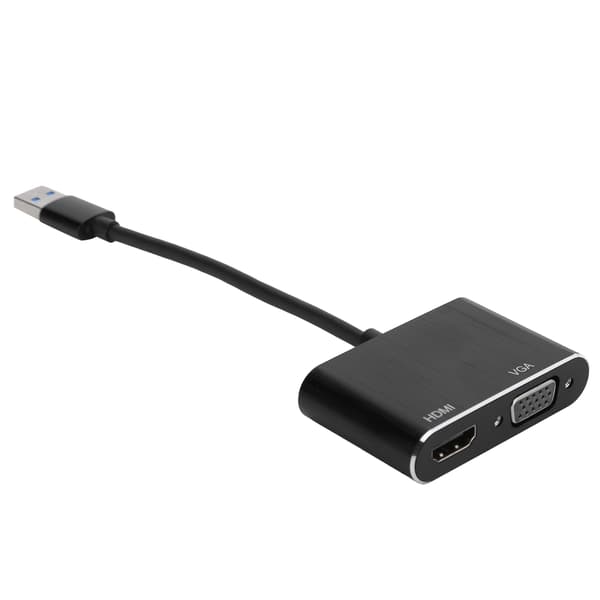 USB 3.0 til VGA HDMI-adapter Strømomformer Skjermutvidelsesdokkingstasjon Datatilbehør