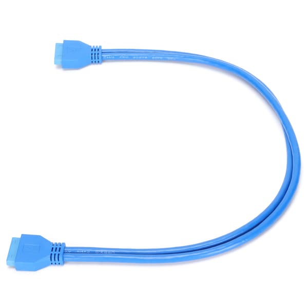 USB 3.0 20 Pin Han til Han Forlængerkabel 50cm Kompatibel USB 2.0 1.1