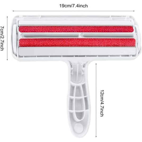 Fnugbørste til kæledyr og dyrehår, børste til kæledyr og katte, genanvendelig kæledyrshårbørste, børste til møbler, sengelinned, så