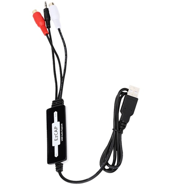 USB Lydoptagelseskort Høj Kvalitet Stereo Optagelse 3.5mm Lydinterface