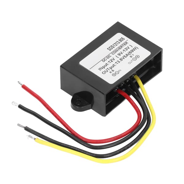 Spenningsforsterkermodul Bilstrømomformer med kabel IP68-beskyttelse DC 12V til 13,8V 5A