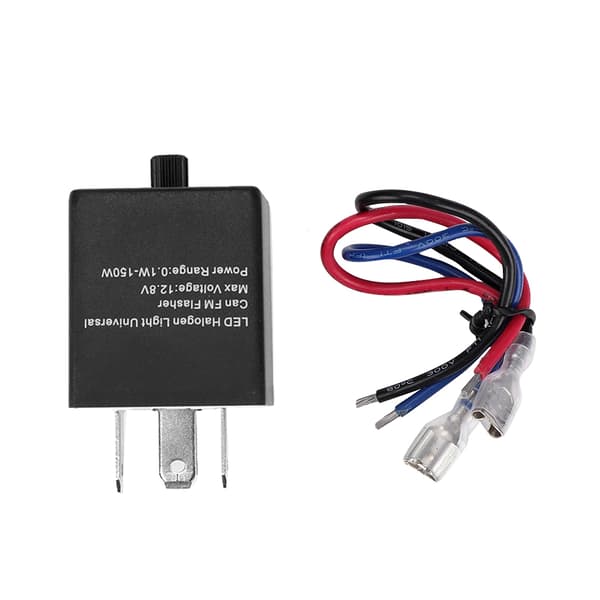 3-pins justerbart frekvensrelé LED motorsykkel blinklys blinker