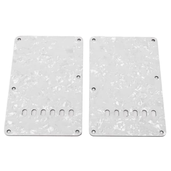 2 st elgitarr bakplåtar med 6 hål PVC-plast gitarrskydd bakplatta ersättning vit