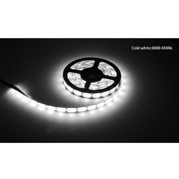 LED Strip Light Hembakgrundsdekoration LED Strip Light (2 meter kall vit vattentät induktionsbatterilåda)