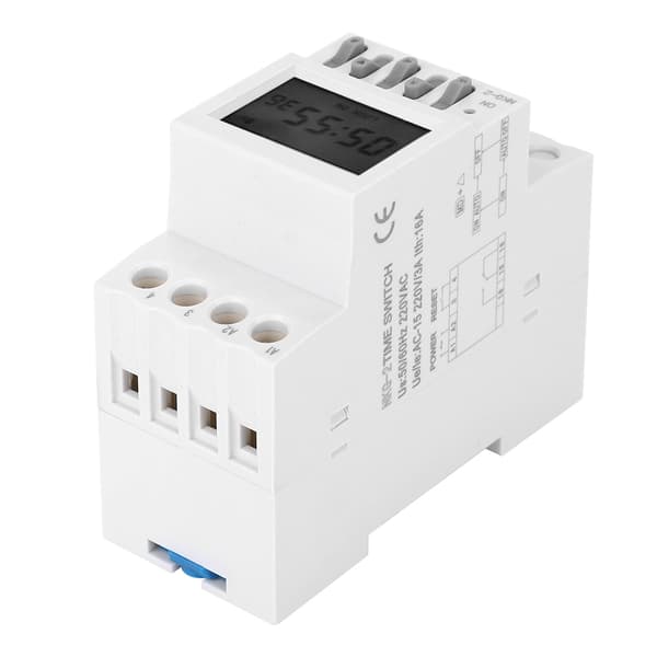 Tidskontrollbrytare Guide Rail Typ Skola Fabrik Ringklocka Brytare Relä AC220V 3A