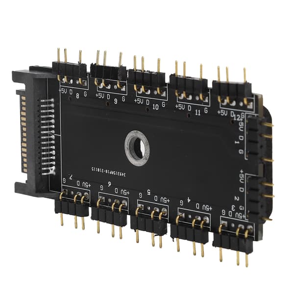 11-vejs 3PIN ARGB Splitter Hub RGB LED Controller 5V SATA Interface Extender Tilbehør
